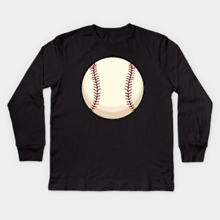 Baseball Ball Kids Long Sleeve T-Shirt